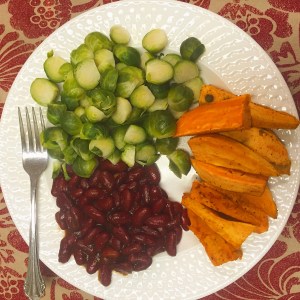 Sweet Potatoes&Brussel Sprouts&Beans
